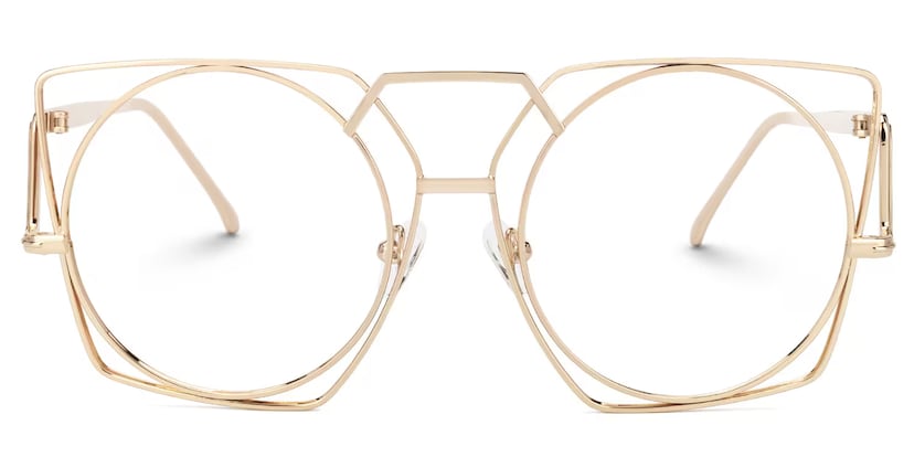 Ybarra Geometric Gold Glasses