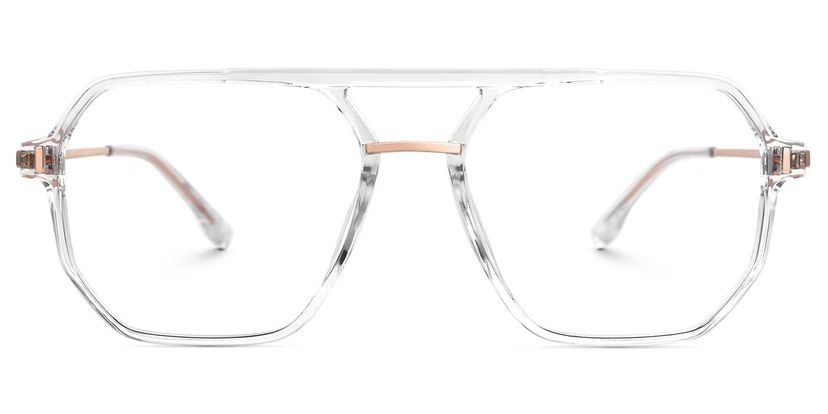 Lizbeth Clear Aviator Glasses