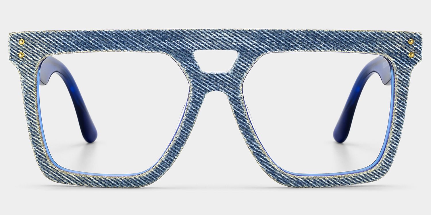 Rubin Denim Glasses, Blue Jean Frame Eyeglasses2