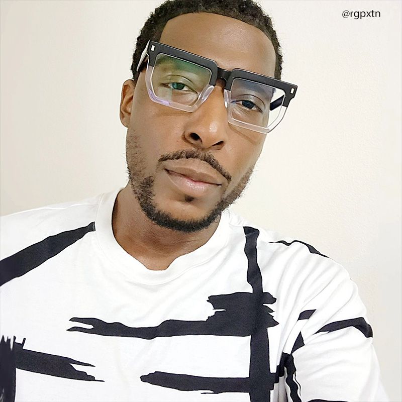 Daniela Rectangle Two-Tone Glasses