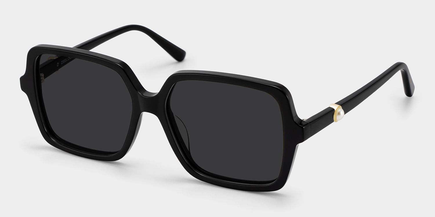 Order Elena Black Square Frame Sunglasses Online | ZEELOOL2
