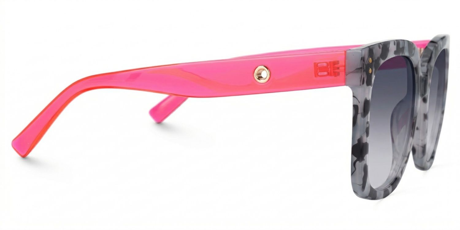 TR90 Ebony Eyeglasses, Ebony Square Glasses -Zeelool Glasses2