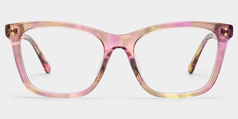 Tyler Floral Square Glasses