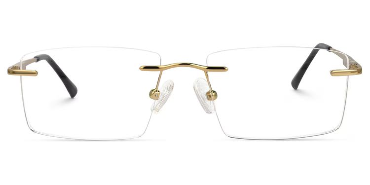 Cetina Rectangle Gold Glasses