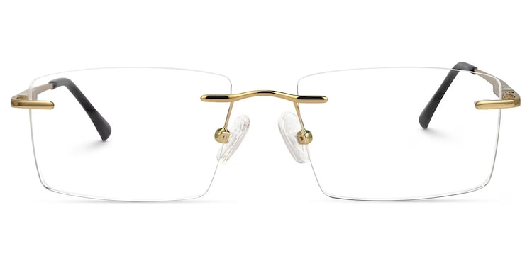 Cetina Rectangle Gold Glasses
