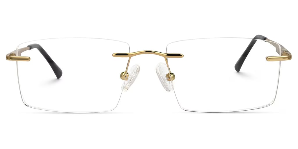 Cetina Rectangle Gold Glasses