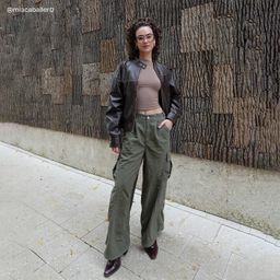 Leona Rectangle Brown Glasses8