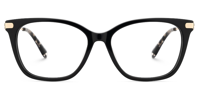 Suzy Rectangle Black Glasses