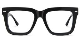 Redina Square Black Glasses1