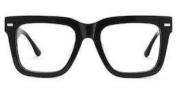 Redina Square Black Glasses1