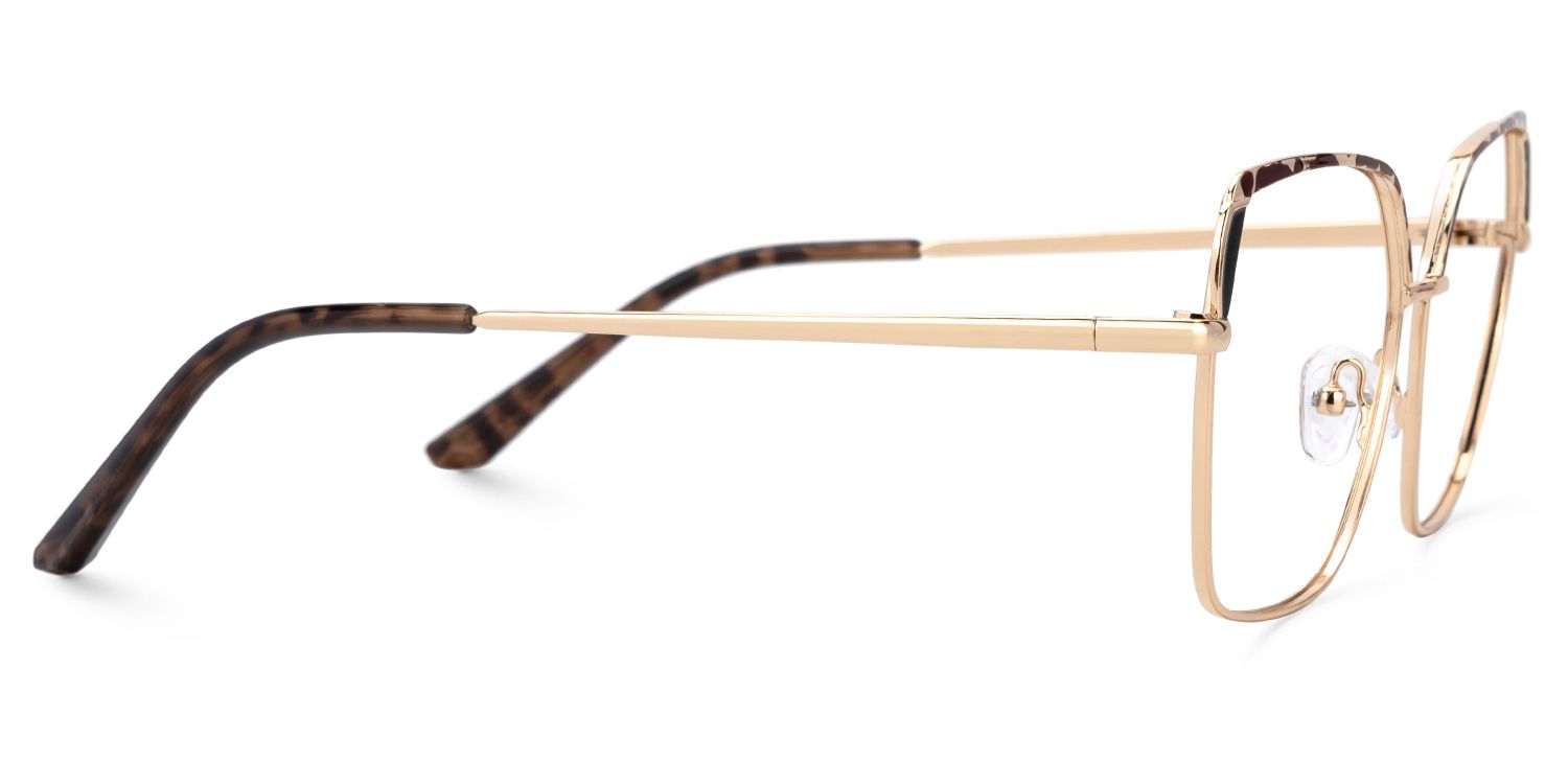 Shayla Metal Square Tortoise Frame Glasses | Zeelool2