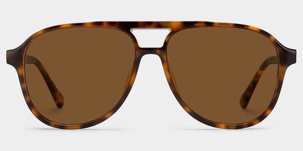 Luna Aviator Tortoise Sunglasses for Women & Men | ZEELOOL display picture 1
