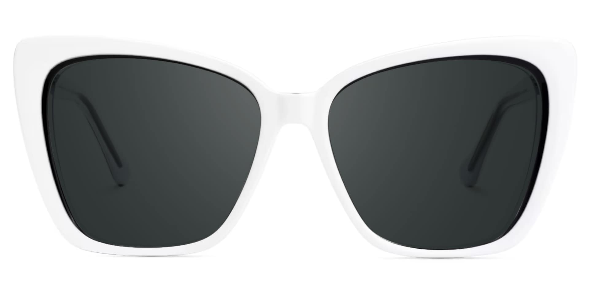 New White-Black Color for Shanell Acetate Sunglasses | Zeelool Optical0