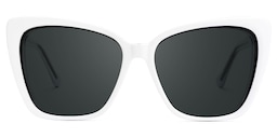 Shanell Butterfly White-Black Glasses0