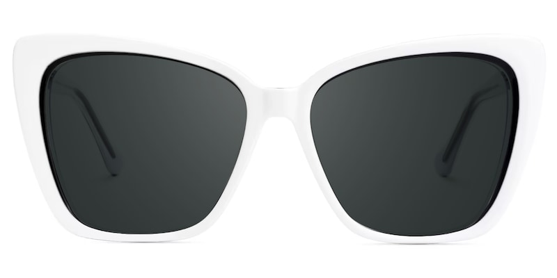 Shanell Butterfly White-Black Glasses