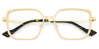 Maverick Square Gold Glasses2