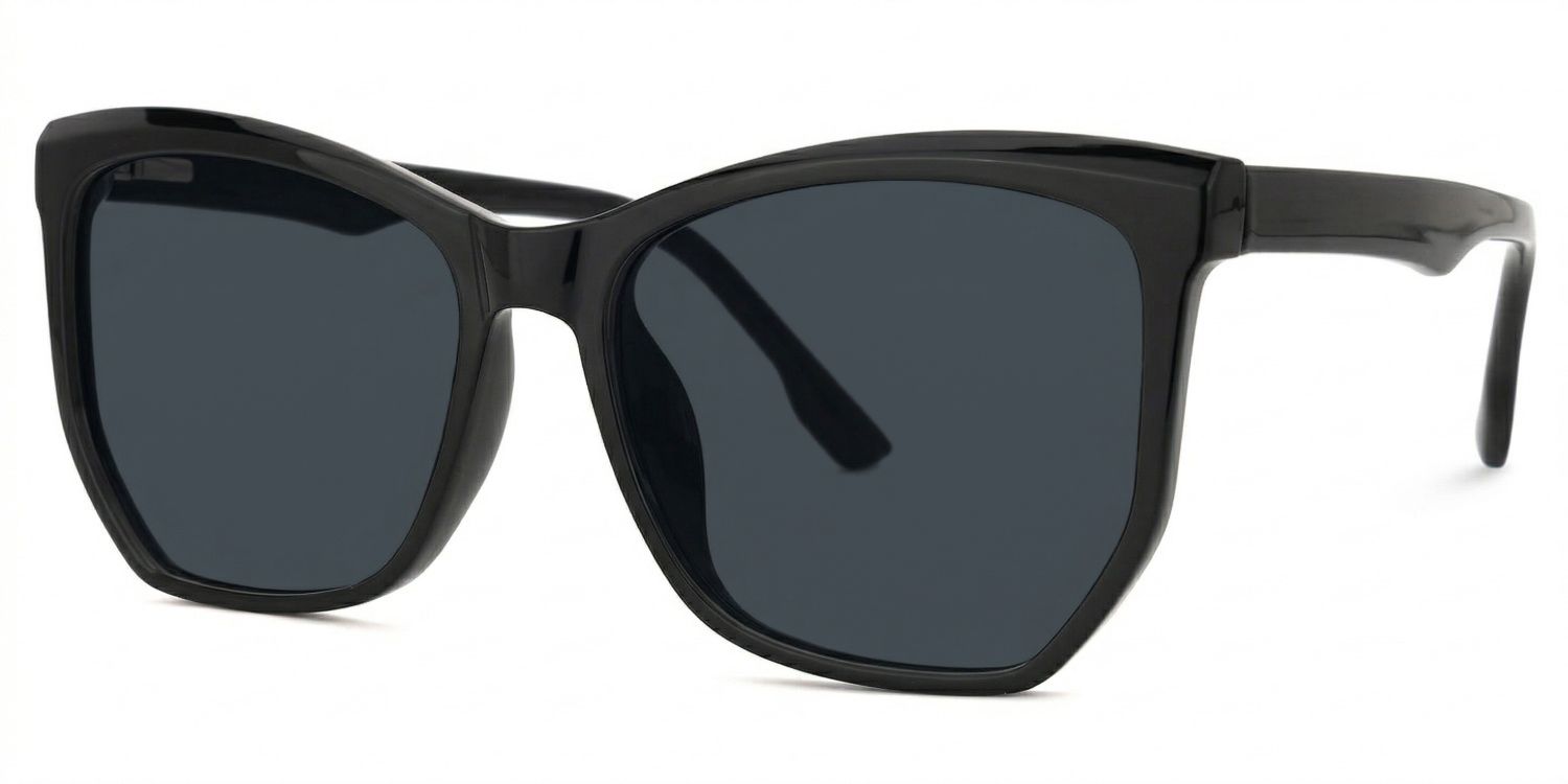 Libby Black Geometric Sunglasses to Frame Your Face | ZEELOOL1