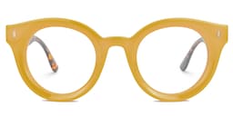 Belloso Round Yellow Glasses0