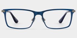 Alexander Rectangle Blue Glasses1