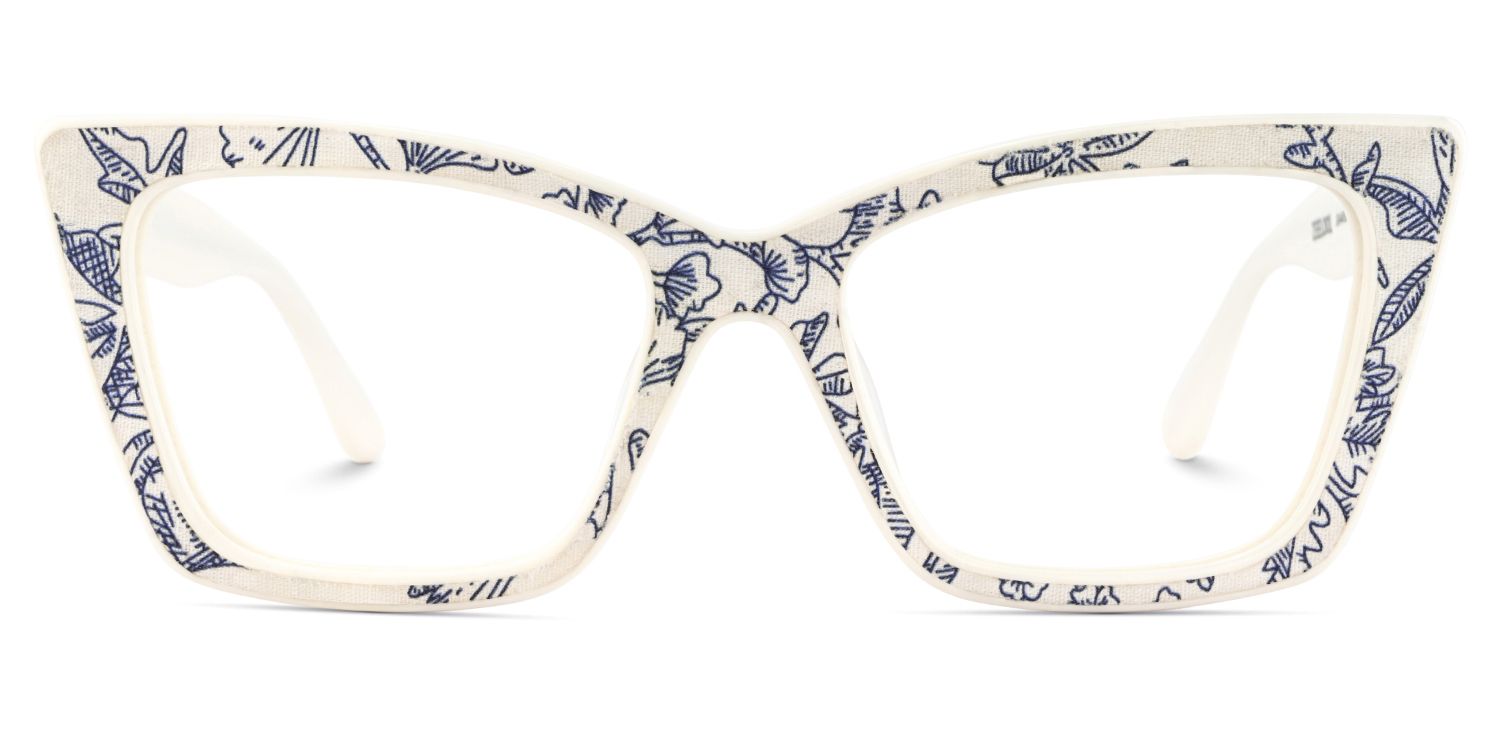 Blue Pattern Frame Glasses - Mcnatt on Sale | Zeelool1