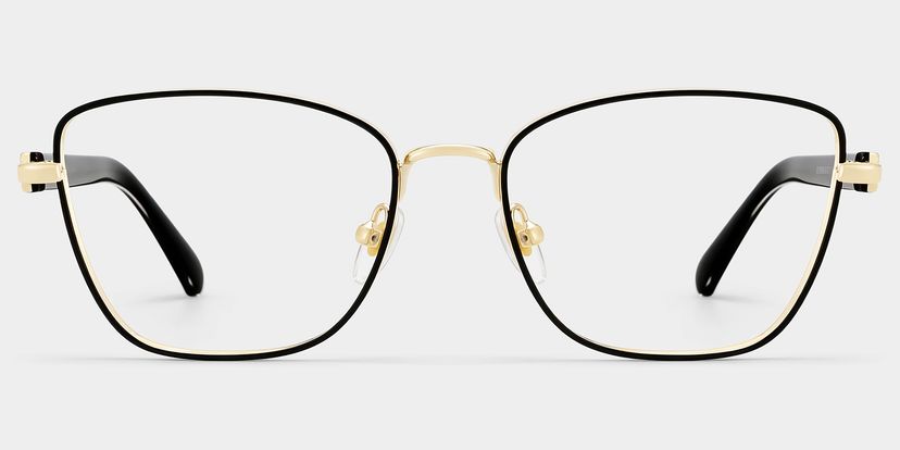 Lucille Black Butterfly Glasses