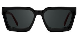 Kady Rectangle Black Glasses0