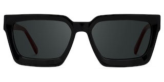 Kady Rectangle Black Glasses0