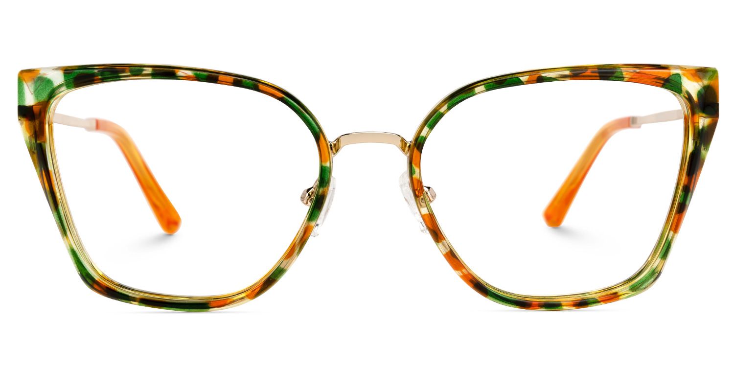 Square Martine Green-Tortoise Glasses on sale -Zeelool Glasses0