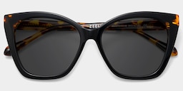 Kira Butterfly Black Glasses1