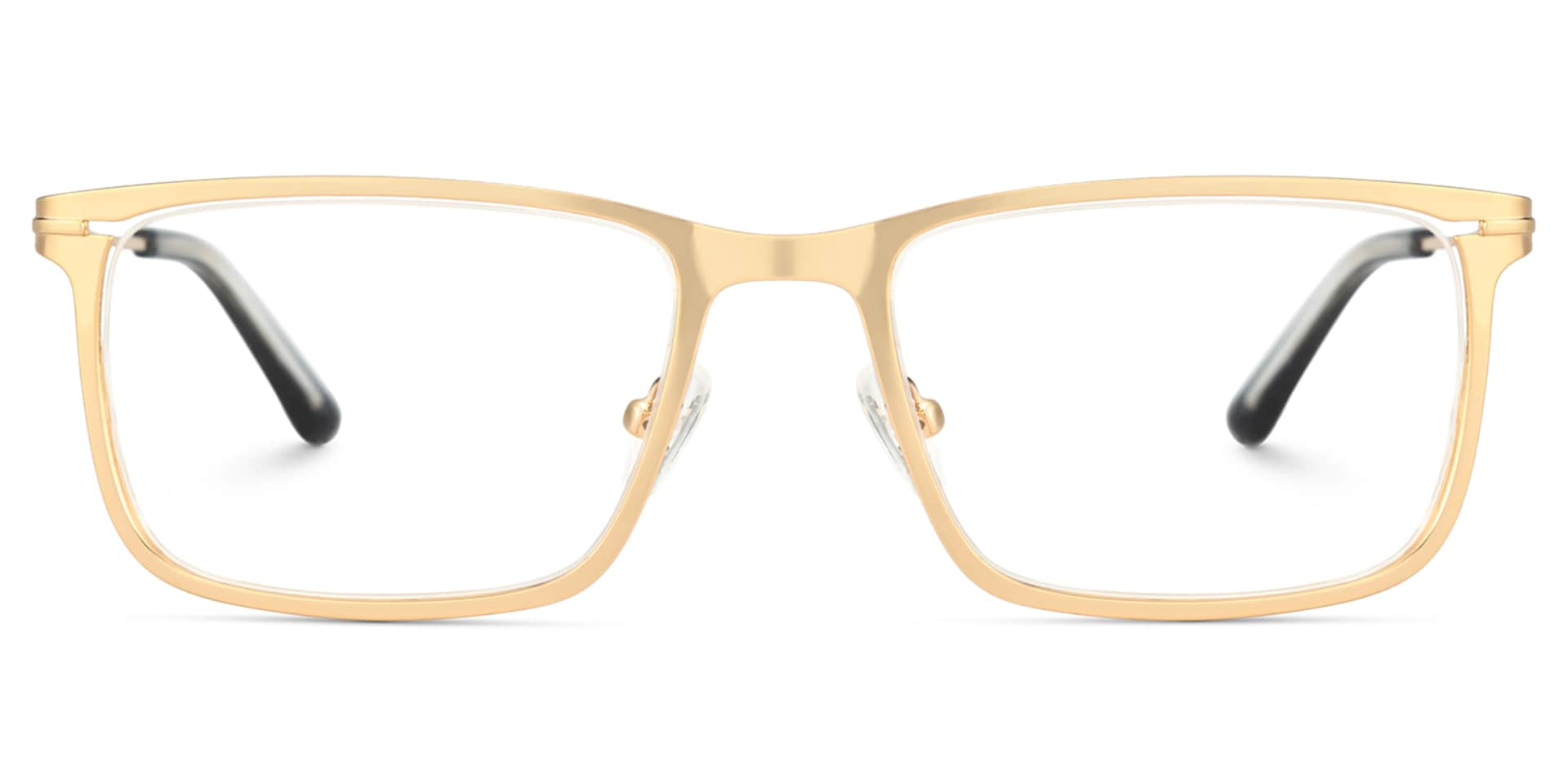 Gold Rectangle Frames With Adjustable Nose Pads1