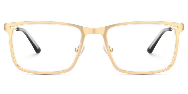 Roxana Rectangle Gold Glasses