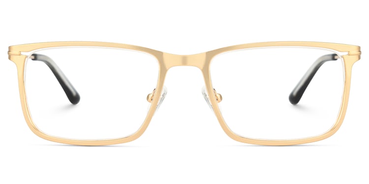 Roxana Rectangle Gold Glasses