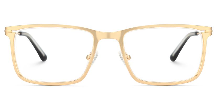 Roxana Rectangle Gold Glasses