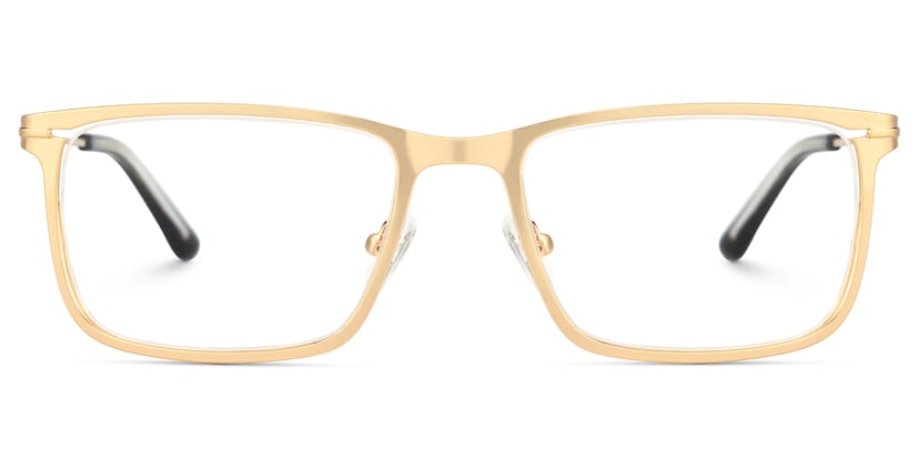 Roxana Rectangle Gold Glasses