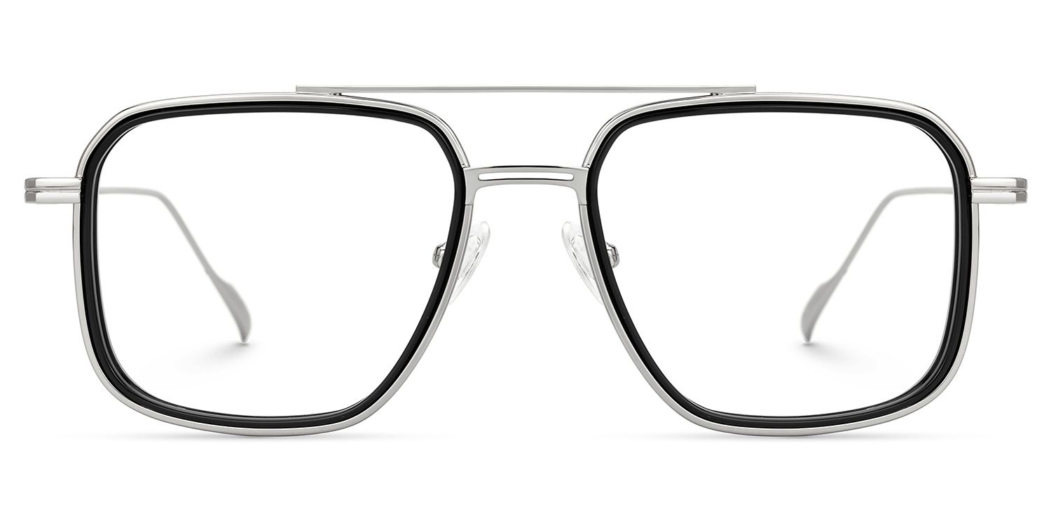 Bronica Aviator Black Full-Frame Glasses | Zeelool0