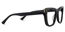 Lannez Rectangle Black Glasses4