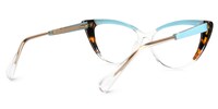 Sawida Cateye Two-Tone Glasses3