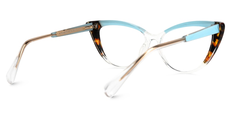 Cateye Sawida Two-Tone Glasses deals -Zeelool Glasses3