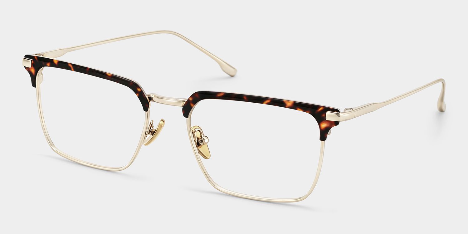 Addison Tortoise Browline Frame Glasses for Men | ZEELOOL3