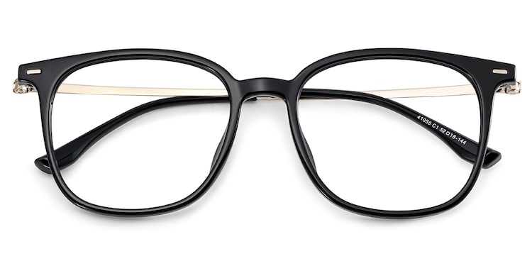 Cora Square Black Glasses