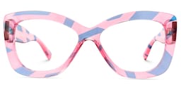 Xanthus Butterfly Blue-Pink Glasses0
