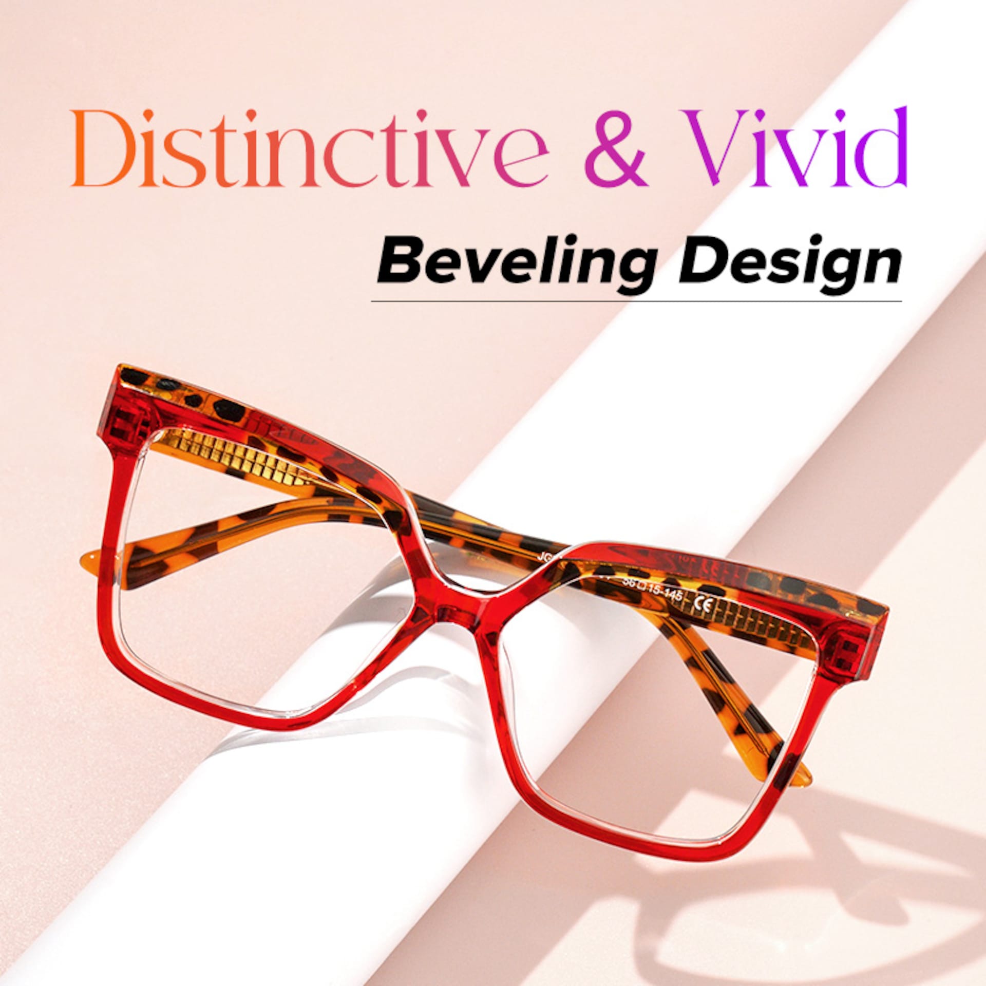 Square Eboney Red Glasses deals -Zeelool Glasses4