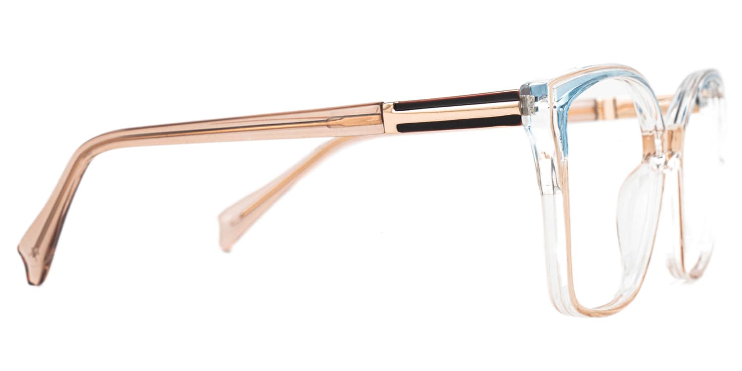 Cateye Elice Champagne Glasses deals -Zeelool Glasses2