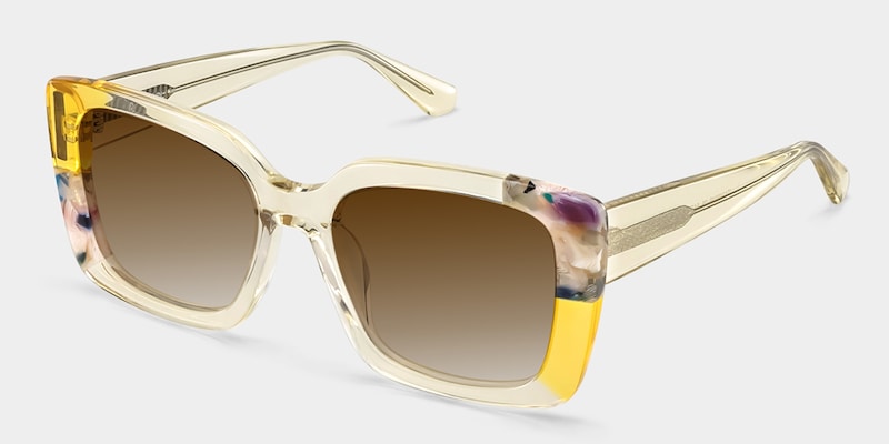 Palma Square Sunglasses in Acetate Material2