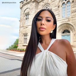 Blaire Oval Clear Glasses7