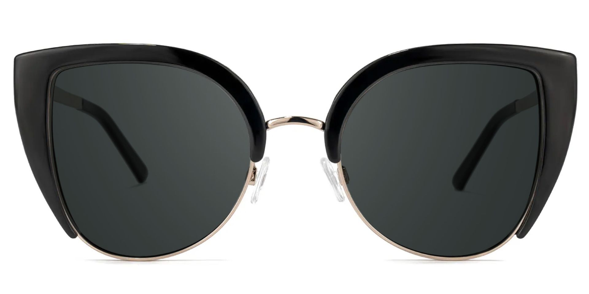 Brewer Cateye Black Frame Sunglasses | Zeelool Optical0