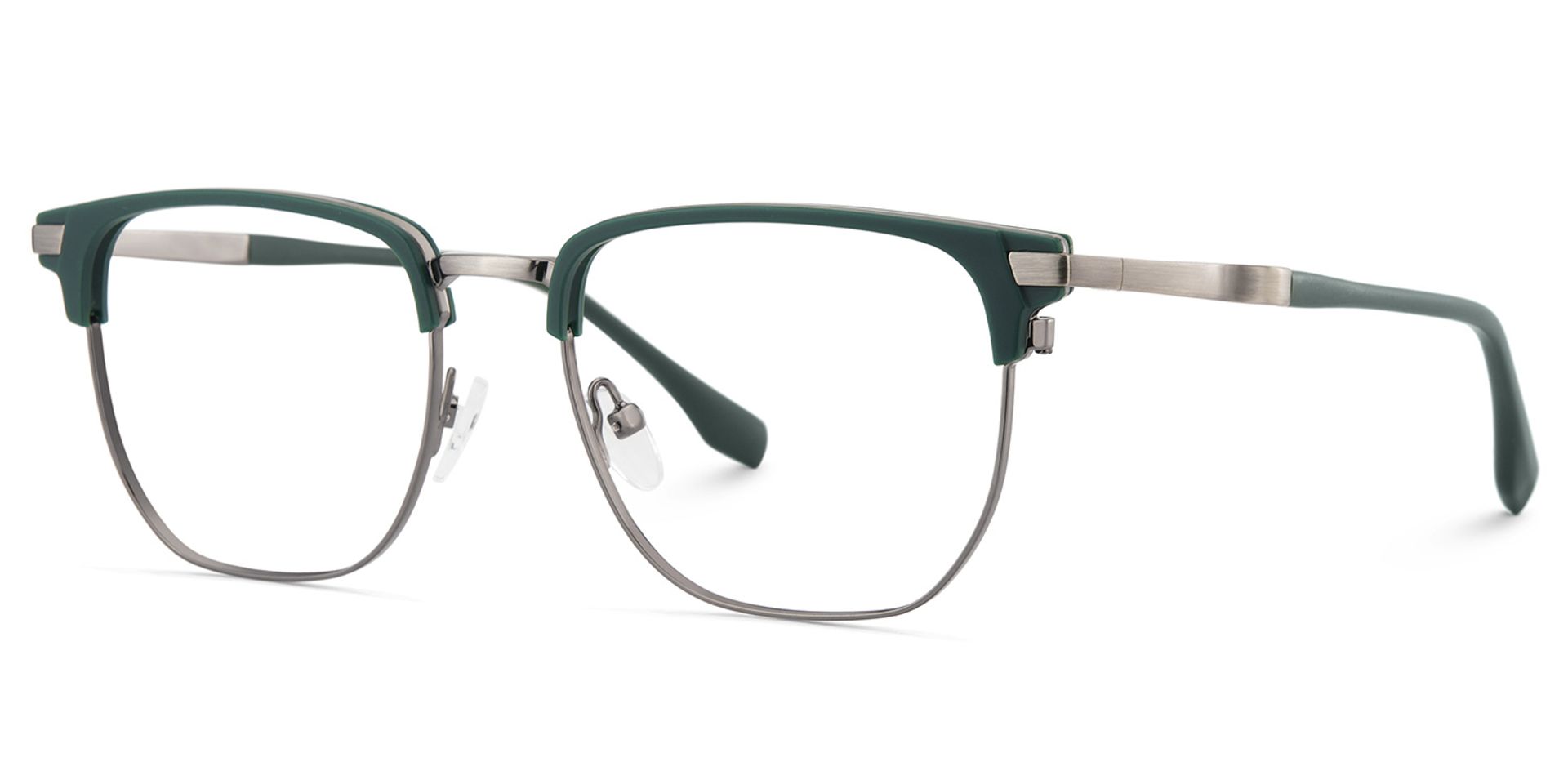 Zaira Browline Dark-Green Glasses | Zeelool Glasses2
