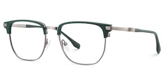 Zaira Browline Dark-Green Glasses2