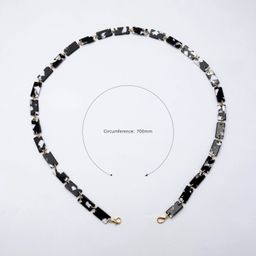 Marble Pattern Rectangle Lump Eyeglasses Chains2