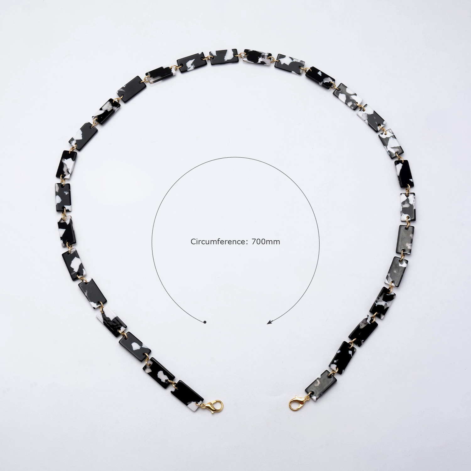 Marble Rectangle Lump Chains Accessories For Glasses2